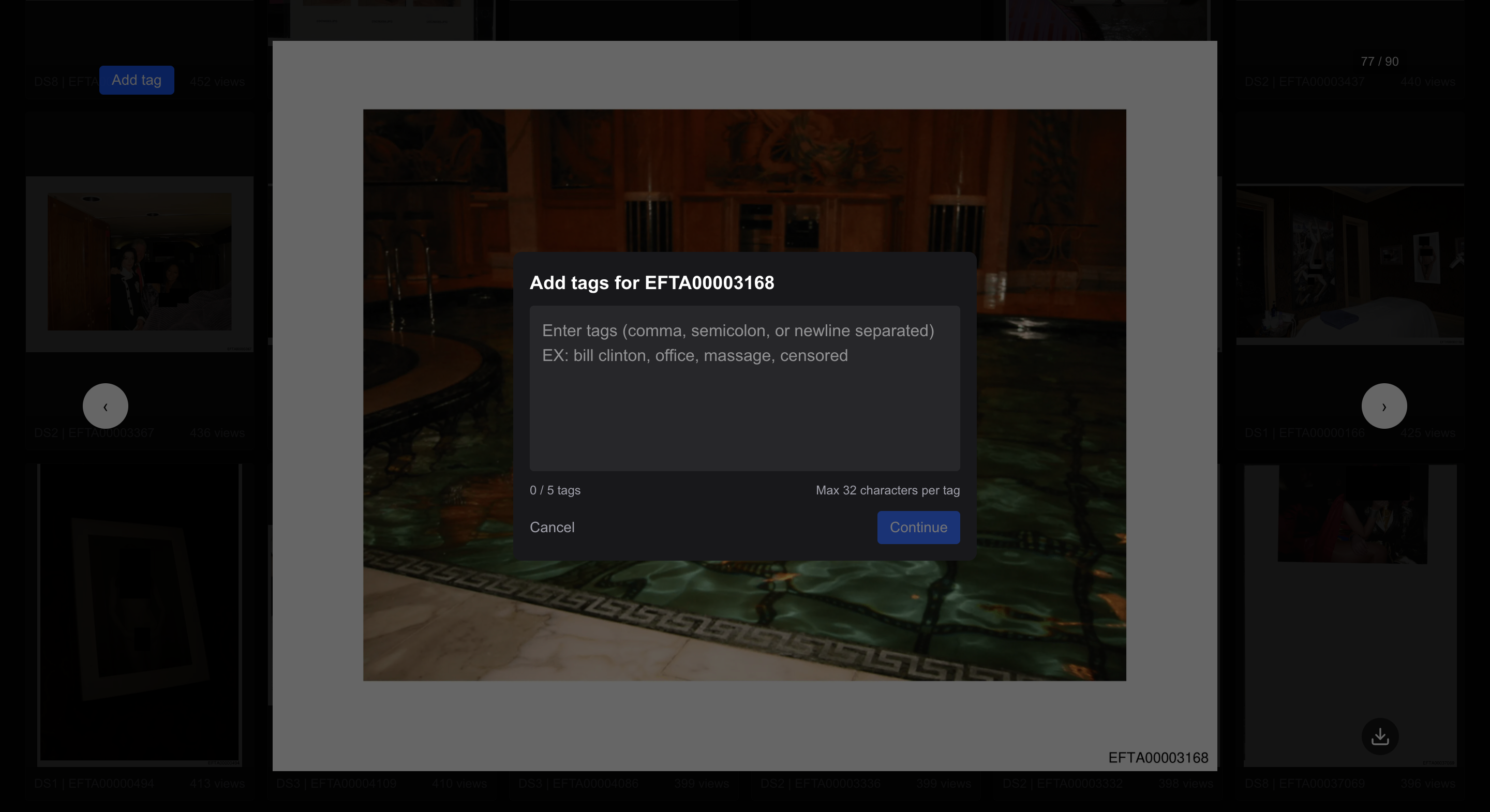 Epstein Library Tagging